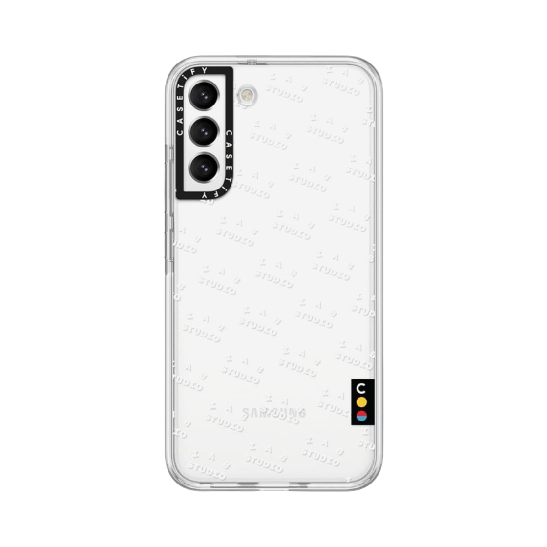케이스티파이 x 아이앱 스튜디오 갤럭시 화이트 모노그램 로고 케이스 클리어(Casetify x IAB Studio Galaxy White Monogram Logo Case Clear) - 6