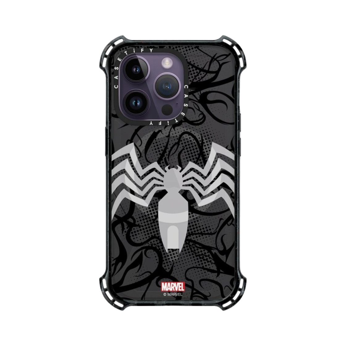 케이스티파이 x 마블 아이폰 베놈 수트 바운스 케이스 클리어 블랙(Casetify x Marvel iPhone Venom Suit Bounce Case Clear Black) - 2