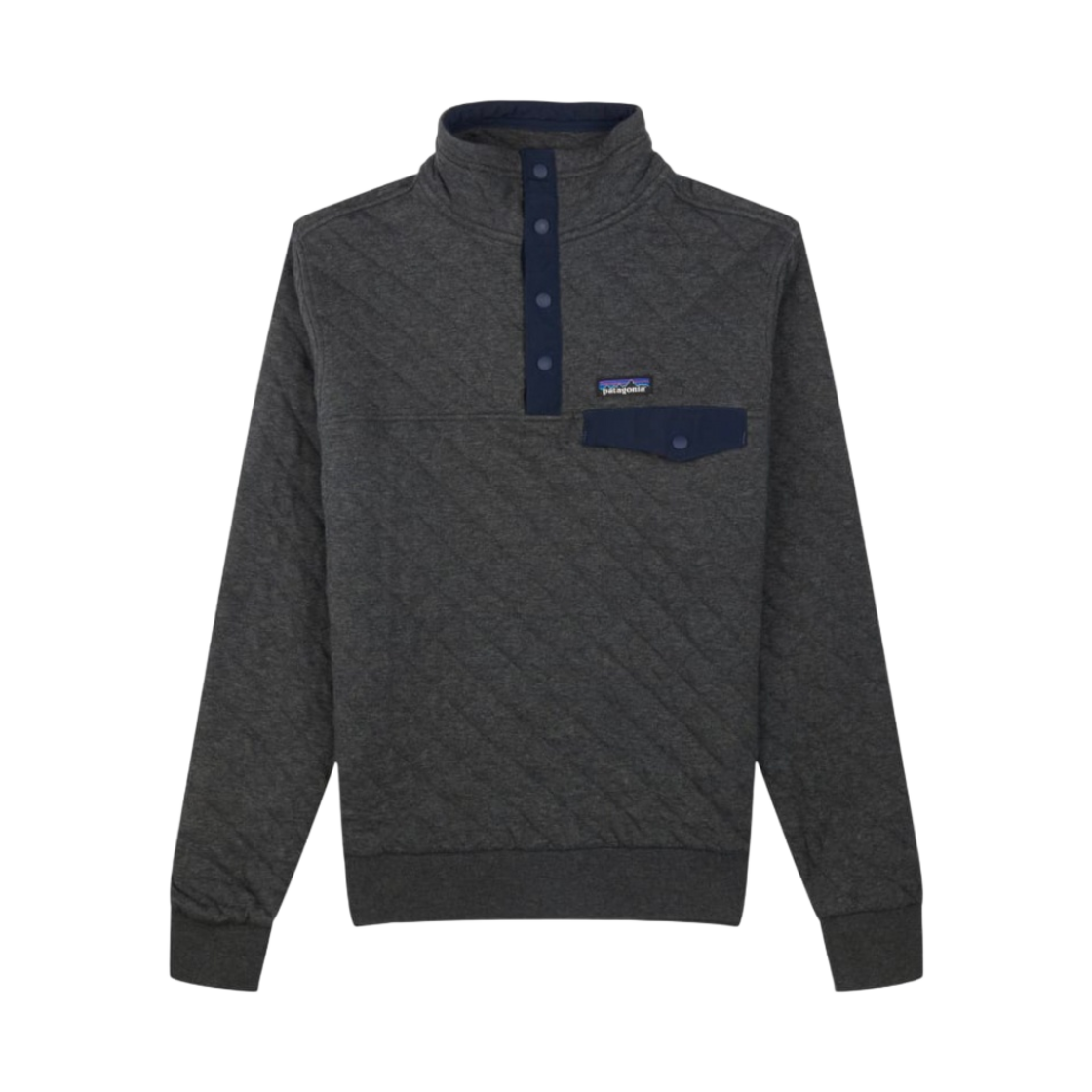 25371 Patagonia Organic Cotton Quilt Snap-T Pullover Forge Grey