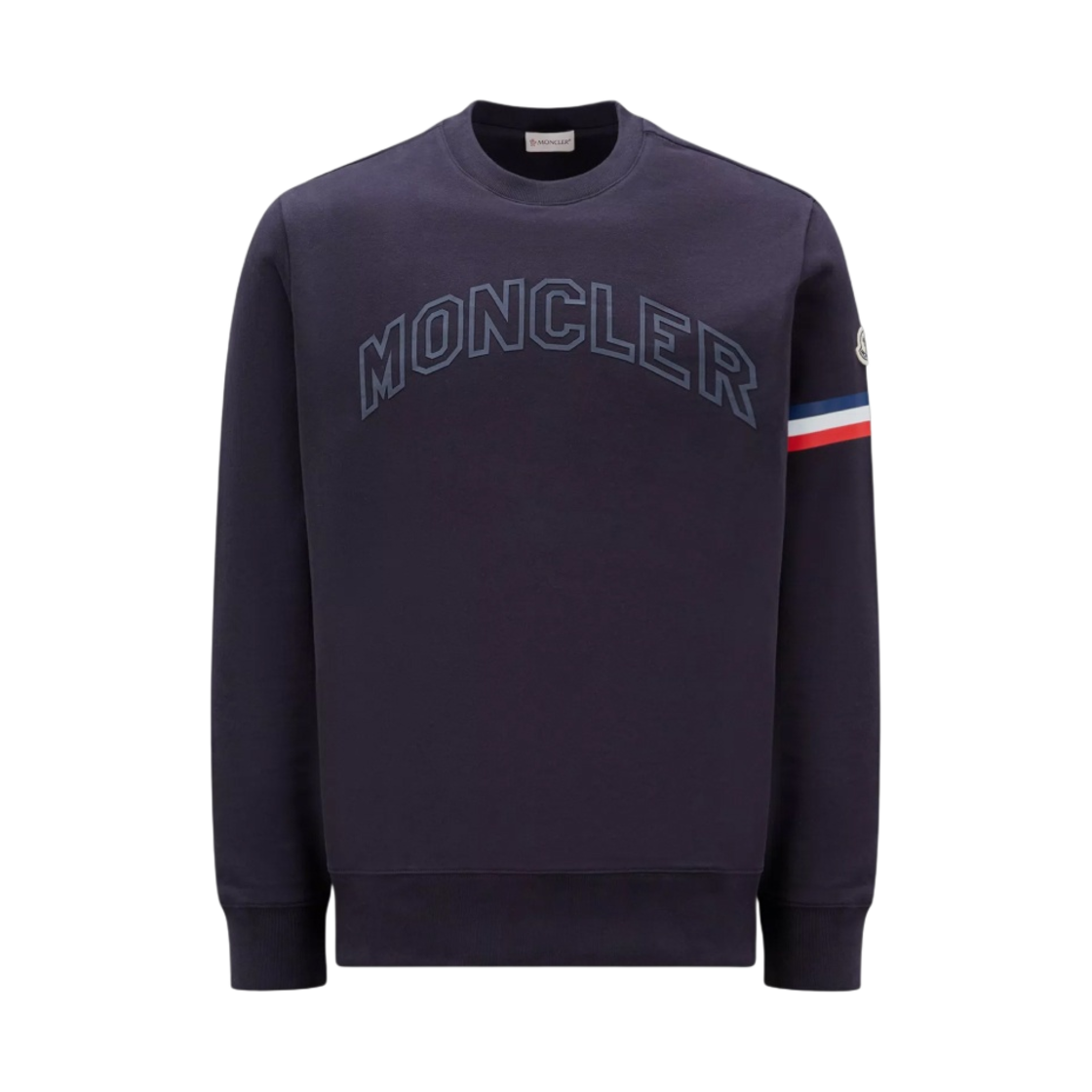 몽클레르 로고 스웨트셔츠 네이비 블루 - 23SS(Moncler Logo Sweatshirt Navy Blue - 23SS) - 1