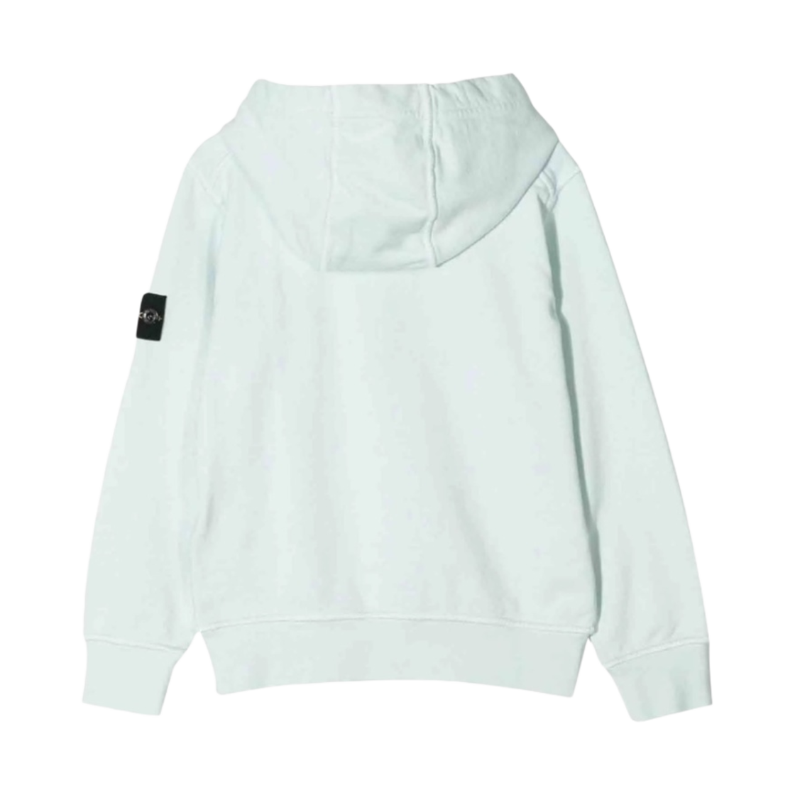 (키즈) 스톤 아일랜드 61640 코튼 플리스 후드 스웨트셔츠 스카이 블루 - 22SS((Kids) Stone Island 61640 Cotton Fleece Hooded Sweatshirt Sky Blue - 22SS) - 2