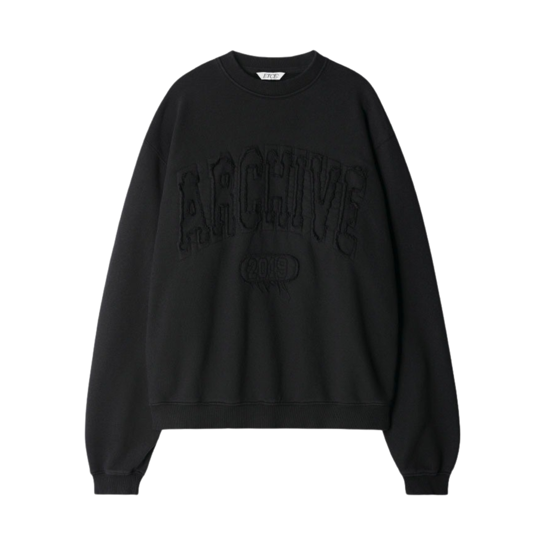 이티씨이 빈티지 아카이브 스웻셔츠 블랙(ETCE Vintage Archive Sweatshirt Black) - 1
