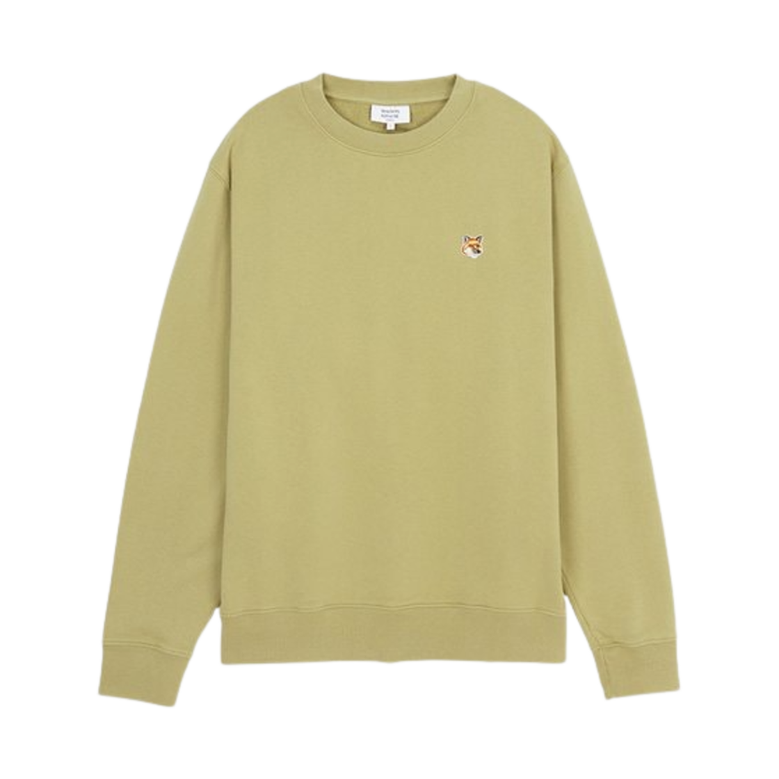 LM00301KM0001-P357 Maison Kitsune Fox Head Patch Regular Sweatshirt Canvas