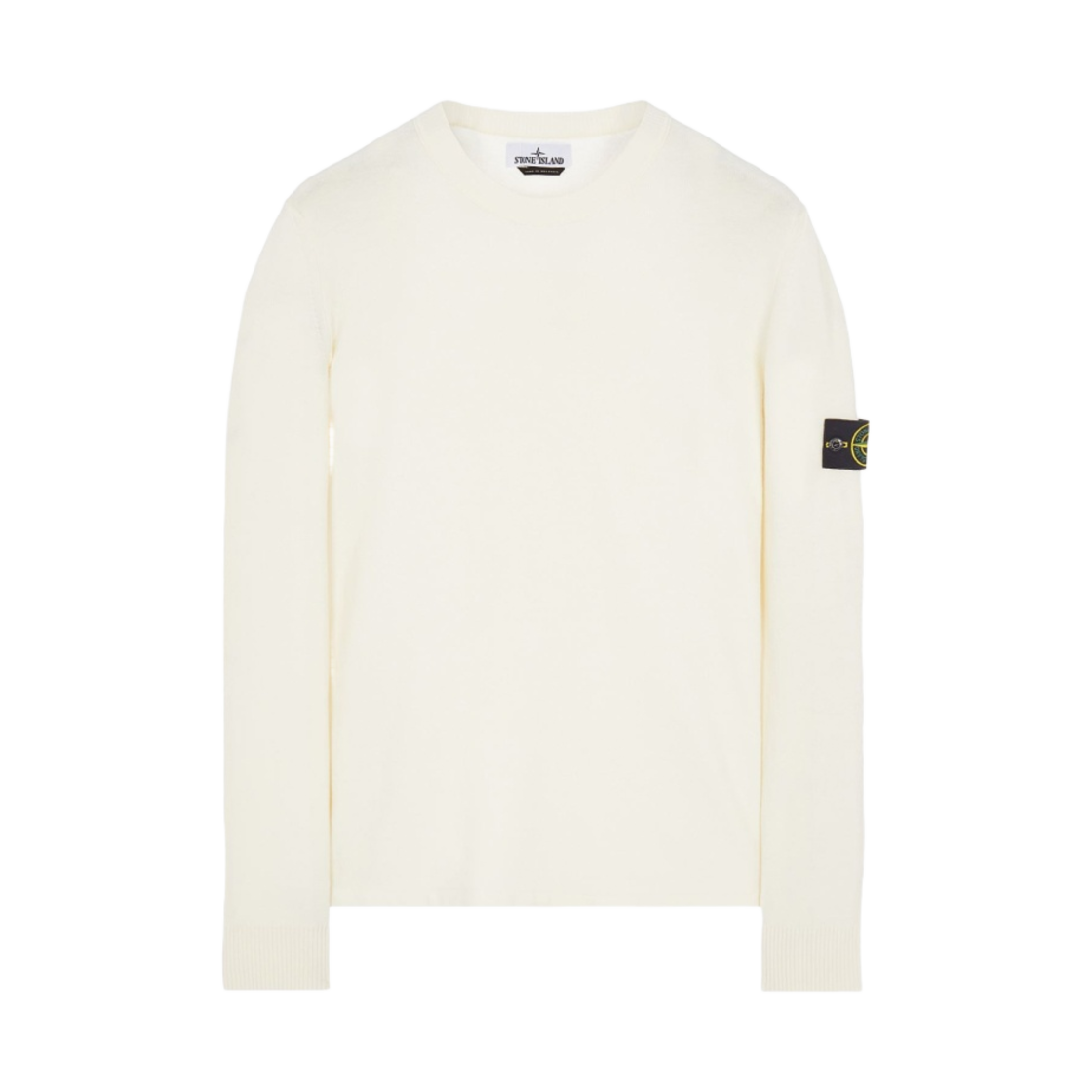 스톤 아일랜드 526A1 스트레치 울 크루넥 니트 오프 화이트 - 22FW(Stone Island 526A1 Stretch Wool Crewneck Knit Off White - 22FW) - 1