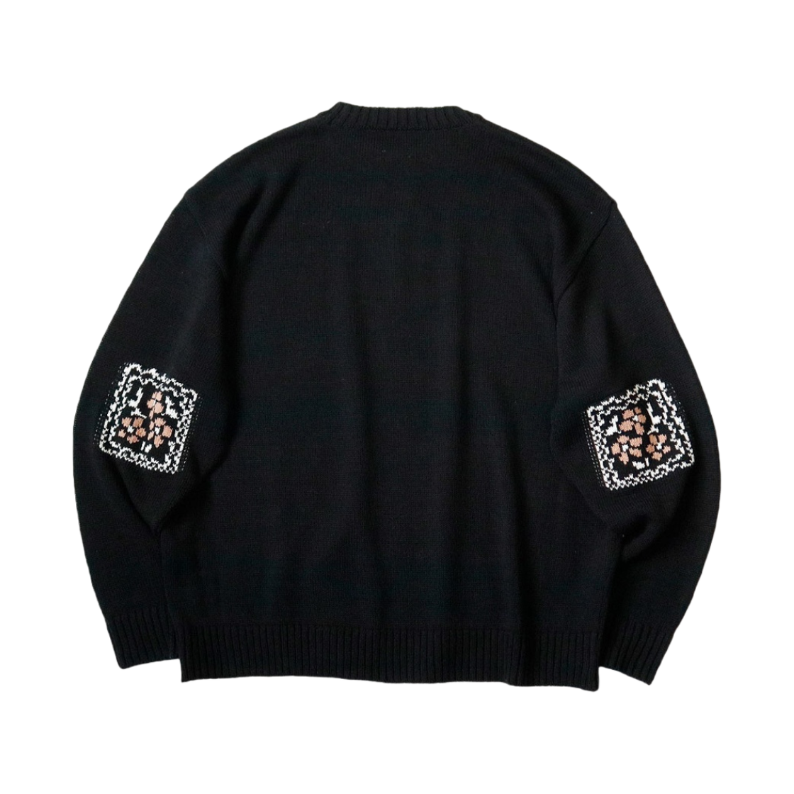 캐피탈 5G 코튼 니트 페키쉬 레인보위 크루 스웨터 블랙(Kapital 5G Cotton Knit Peckish Rainbowy Crew Sweater Black) - 2