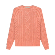 Essentials Cable Knit Coral - 22FW