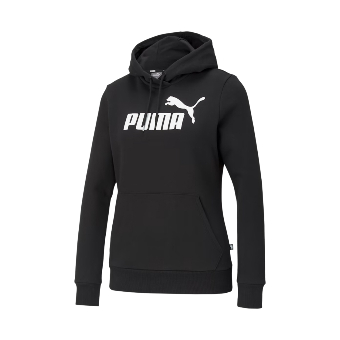 586788-01 (W) Puma Essentials Logo Hoodie Black