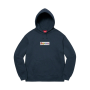 Supreme Bling Box Logo Hooded Sweatshirt Navy - 22SS