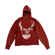 Thug Club Satan Hoodie Sweat Red White