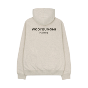 Wooyoungmi Cotton Back Logo Hoodie Ivory - 22FW