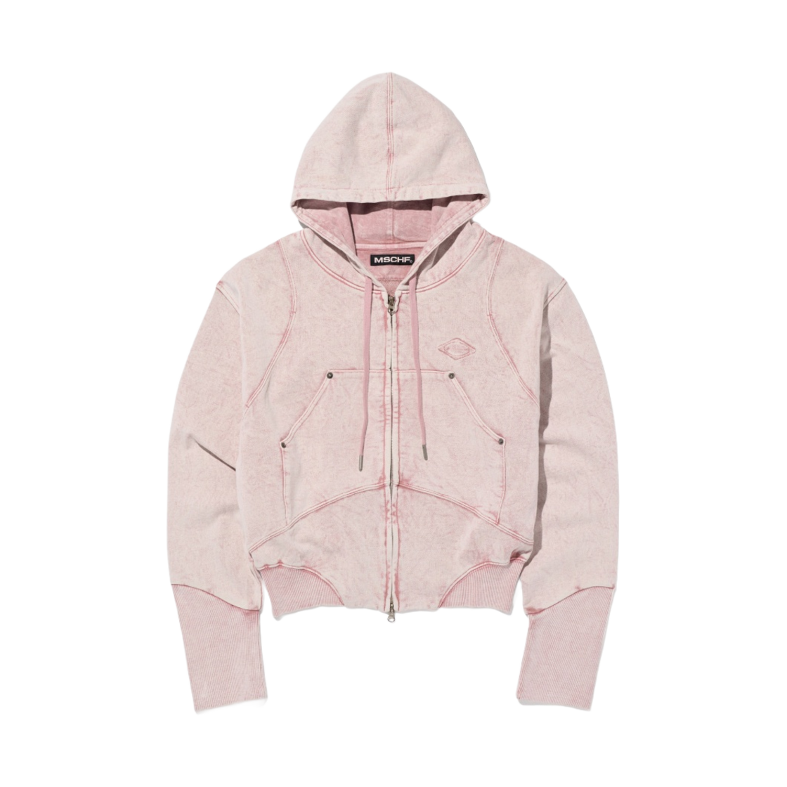 (W) 미스치프 벌룬 후드 워시드 핑크 브라운((W) Mischief Balloon Hoodie Washed Pink Brown)
