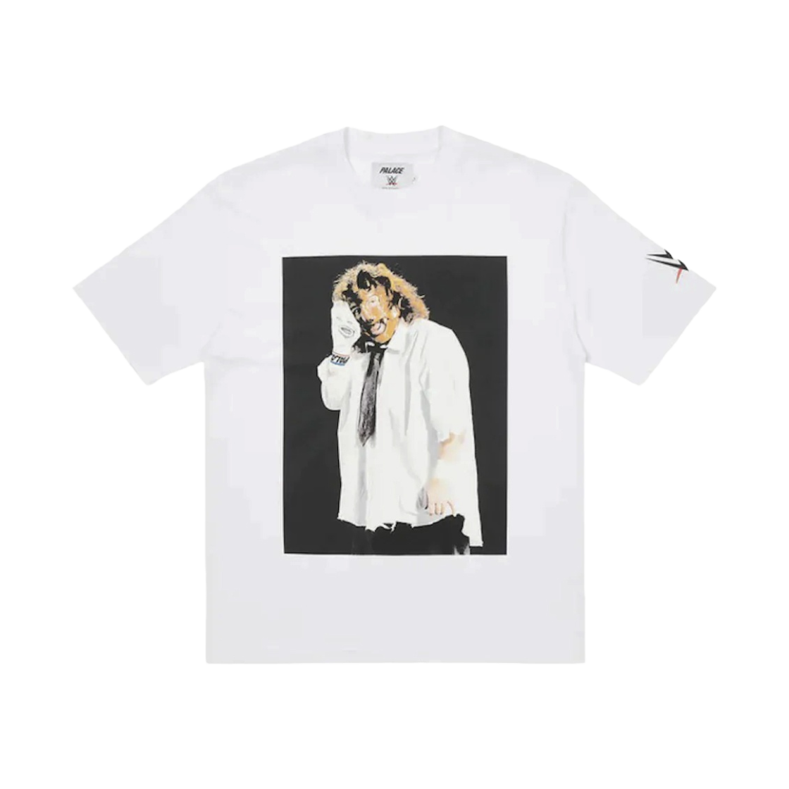 - Palace x WWE Mankind Sock T-Shirt White - 23SS