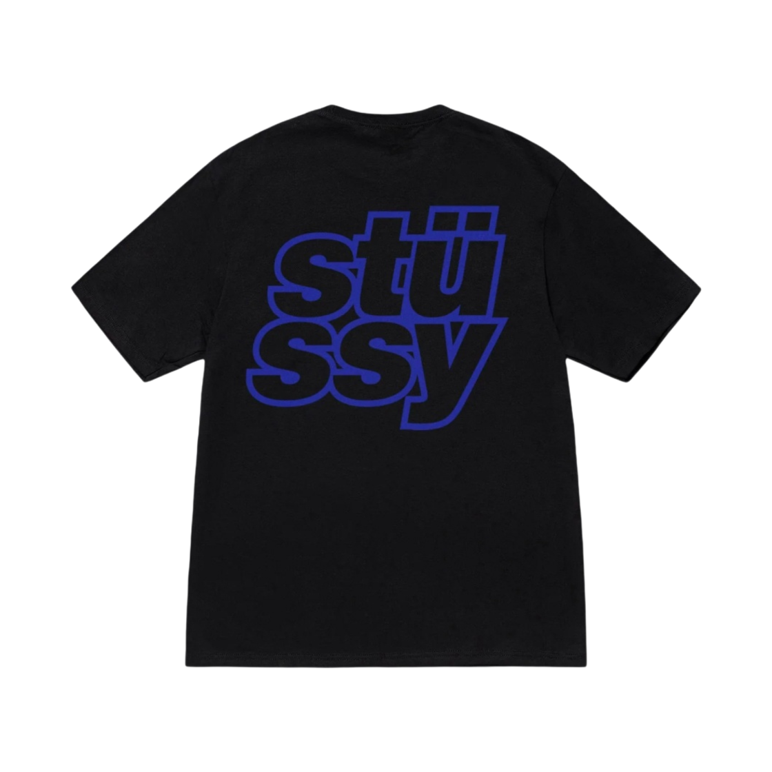 스투시 스택드 티셔츠 블랙(Stussy Stacked T-Shirt Black) - 1
