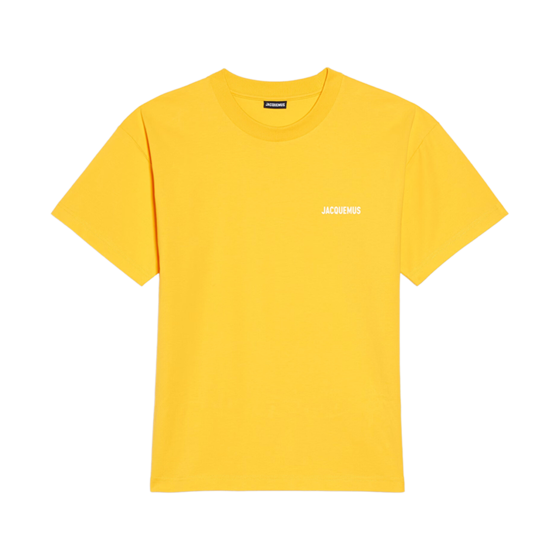 자크뮈스 르 티셔츠 자크뮈스 클래식 로고 티셔츠 옐로우(Jacquemus Le T-Shirt Jacquemus Classic Logo T-Shirt Yellow) - 1
