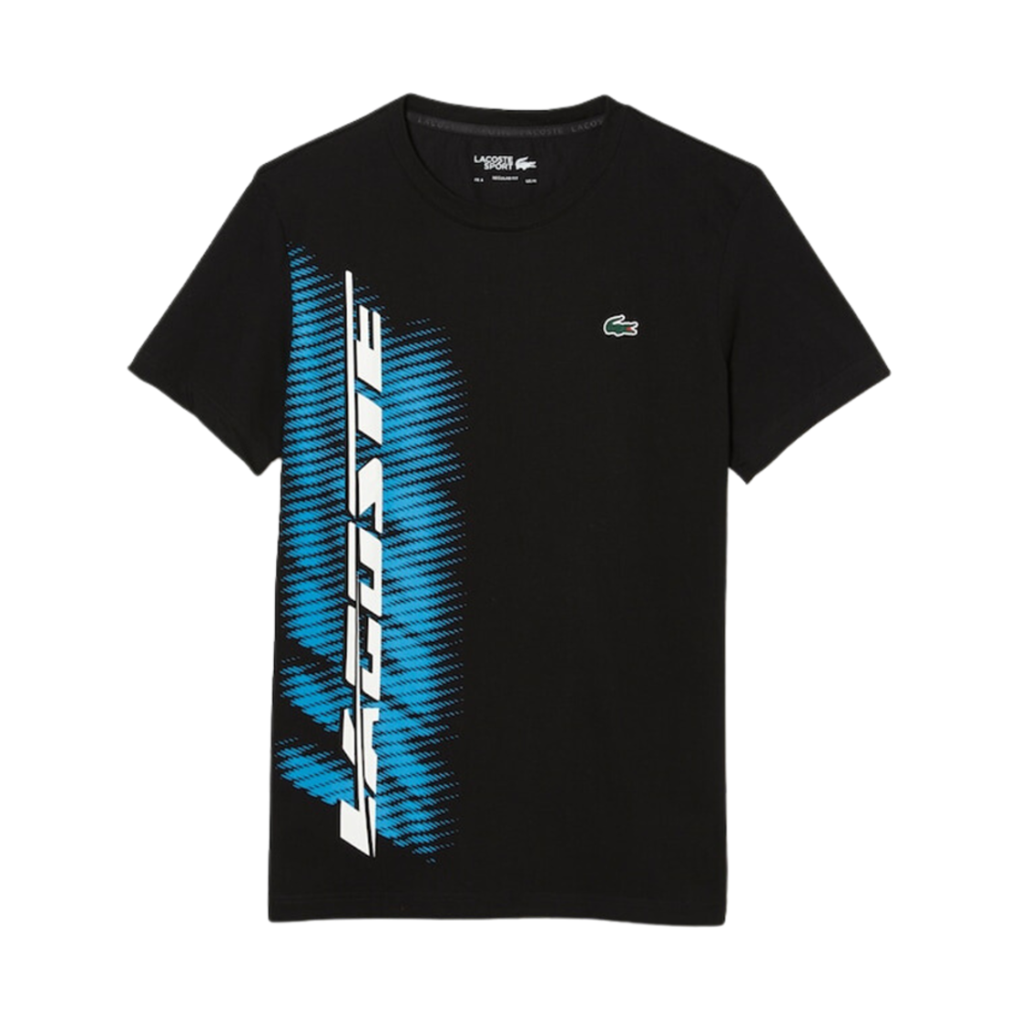 라코스테 그라데이션 레터링 티셔츠 블랙(Lacoste Gradation Lettering T-Shirt Black) - 1