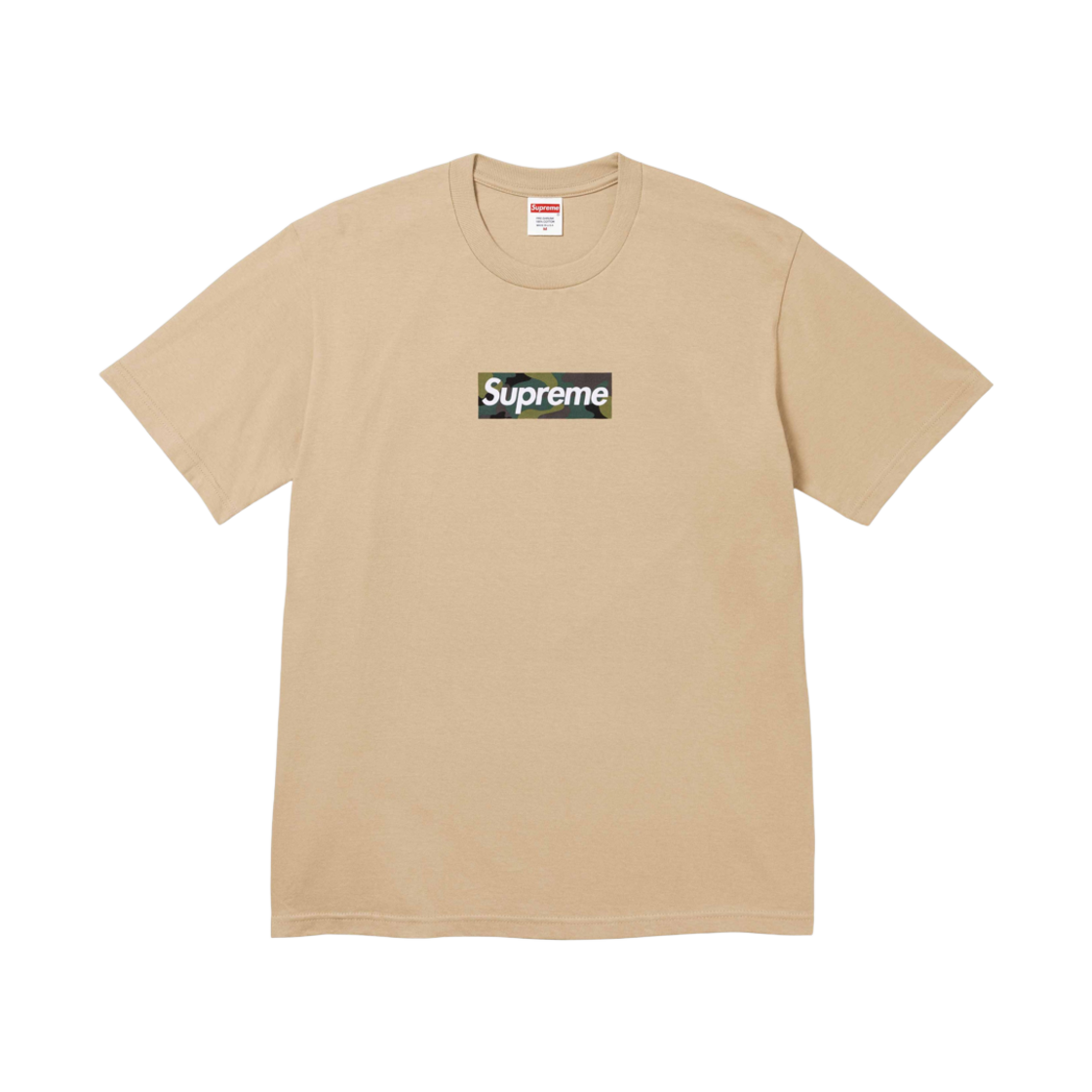 슈프림 박스로고 티셔츠 카키 - 23FW
