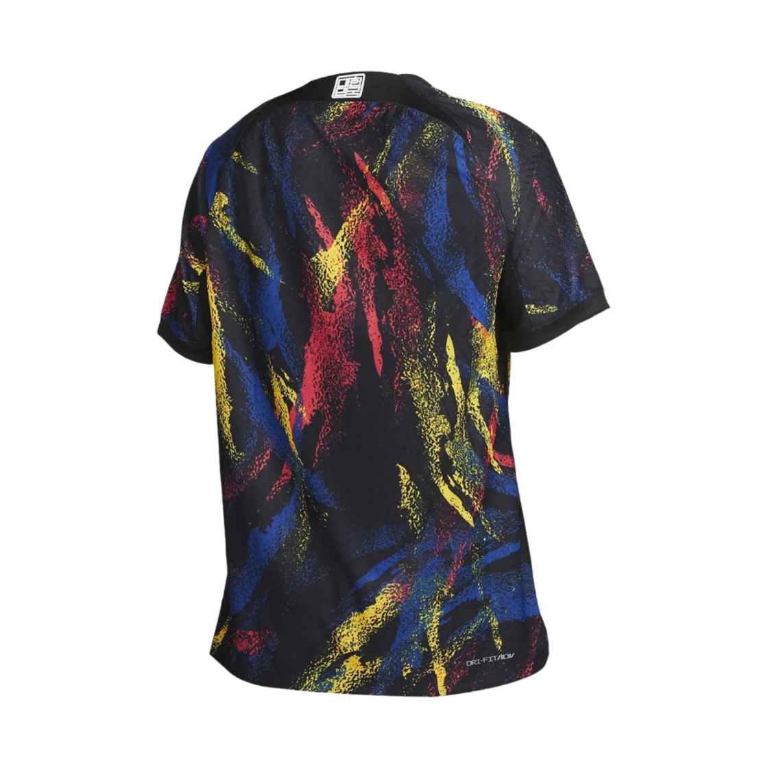 나이키 대한민국 2022/23 드라이핏 ADV 매치 어웨이 숏슬리브 저지 블랙 화이트 (논 마킹 버전)(Nike Korea 2022/23 Dri-Fit ADV Match Away SS Jersey Black White (Non Marking Ver.)) - 2