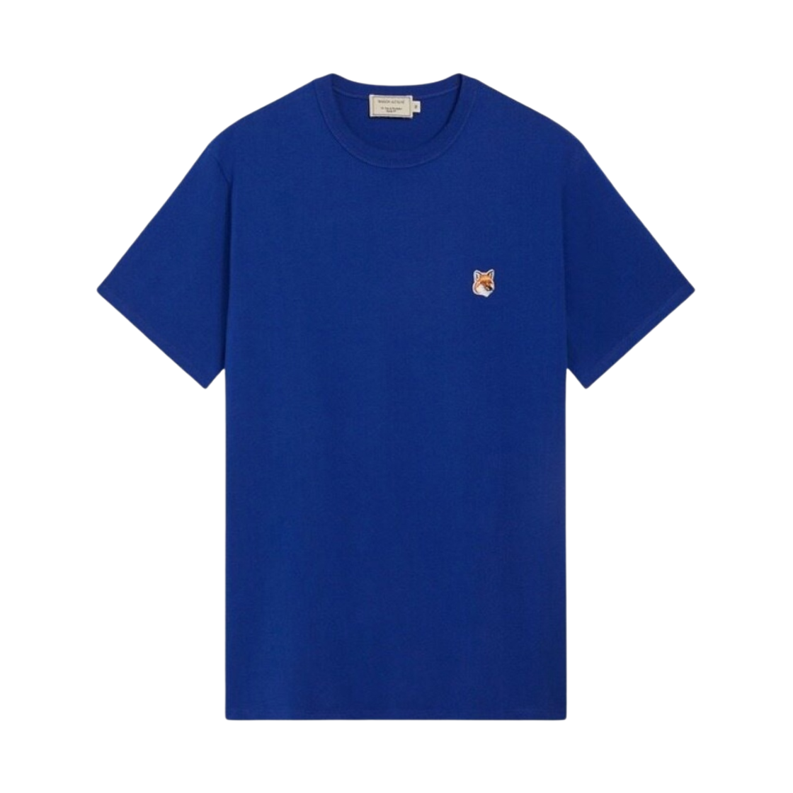 메종 키츠네 폭스 헤드 패치 클래식 티셔츠 로얄 블루(Maison Kitsune Fox Head Patch Classic T-Shirt Royal Blue) - 1