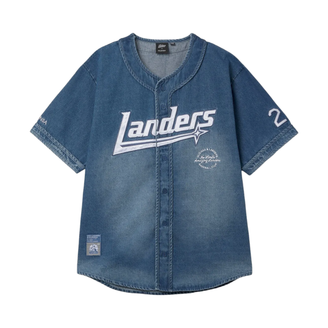 SSG 랜더스 24 데님 저지 (논 마킹 버전)(SSG Landers 24 Denim Jersey (Non Marking Ver.))