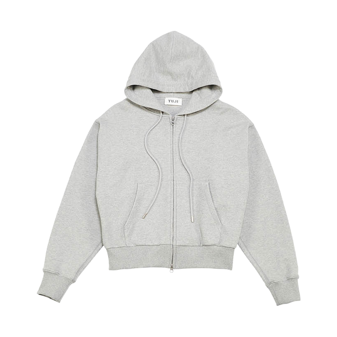 YJ0424_06_copy03 YUJI Ui Hoodie Zip-Up Melange Grey