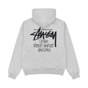 Stussy Stock DSM London Zip Hoodie Ash Heather 2023