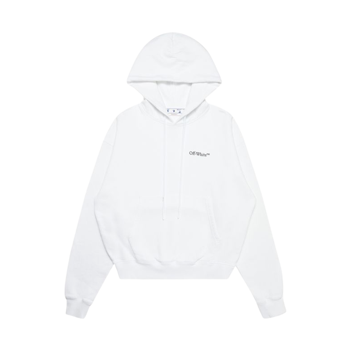 OMBB037S22FLE0070110 Off-White Caravaggio Crown Over Hoodie White Black