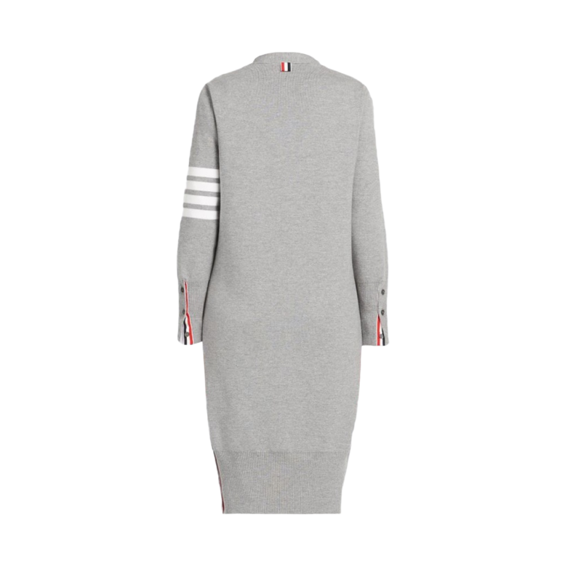 (W) 톰브라운 밀라노 파인 메리노 가디건 라이트 그레이((W) Thom Browne Milano Fine Merino Cardigan Light Grey) - 2