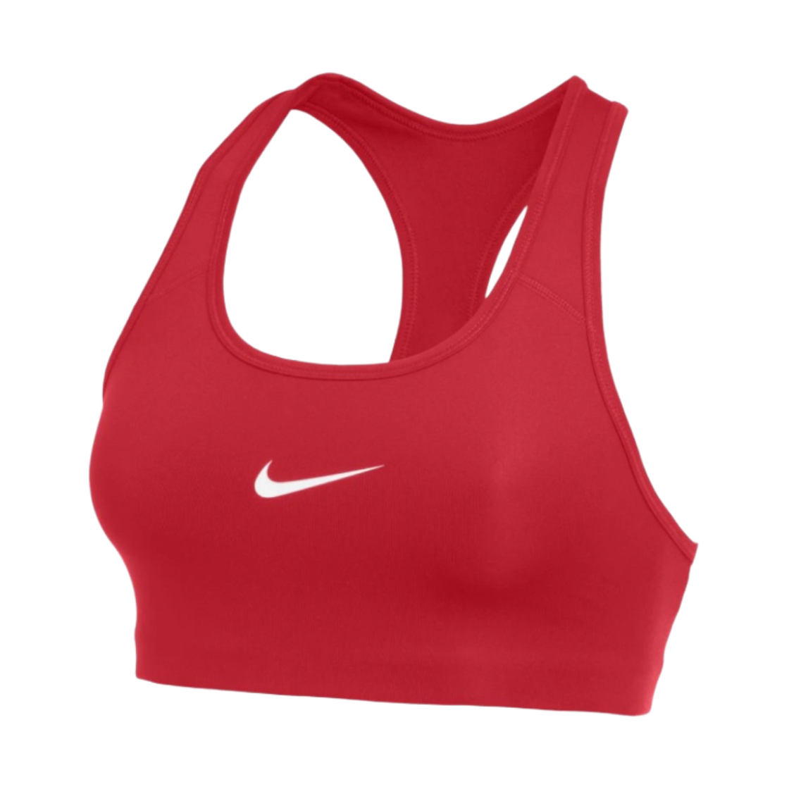 (W) 나이키 스우시 2.0 스포츠 브라 유니버시티 레드 화이트((W) Nike Swoosh 2.0 Sports Bra University Red White) - 1