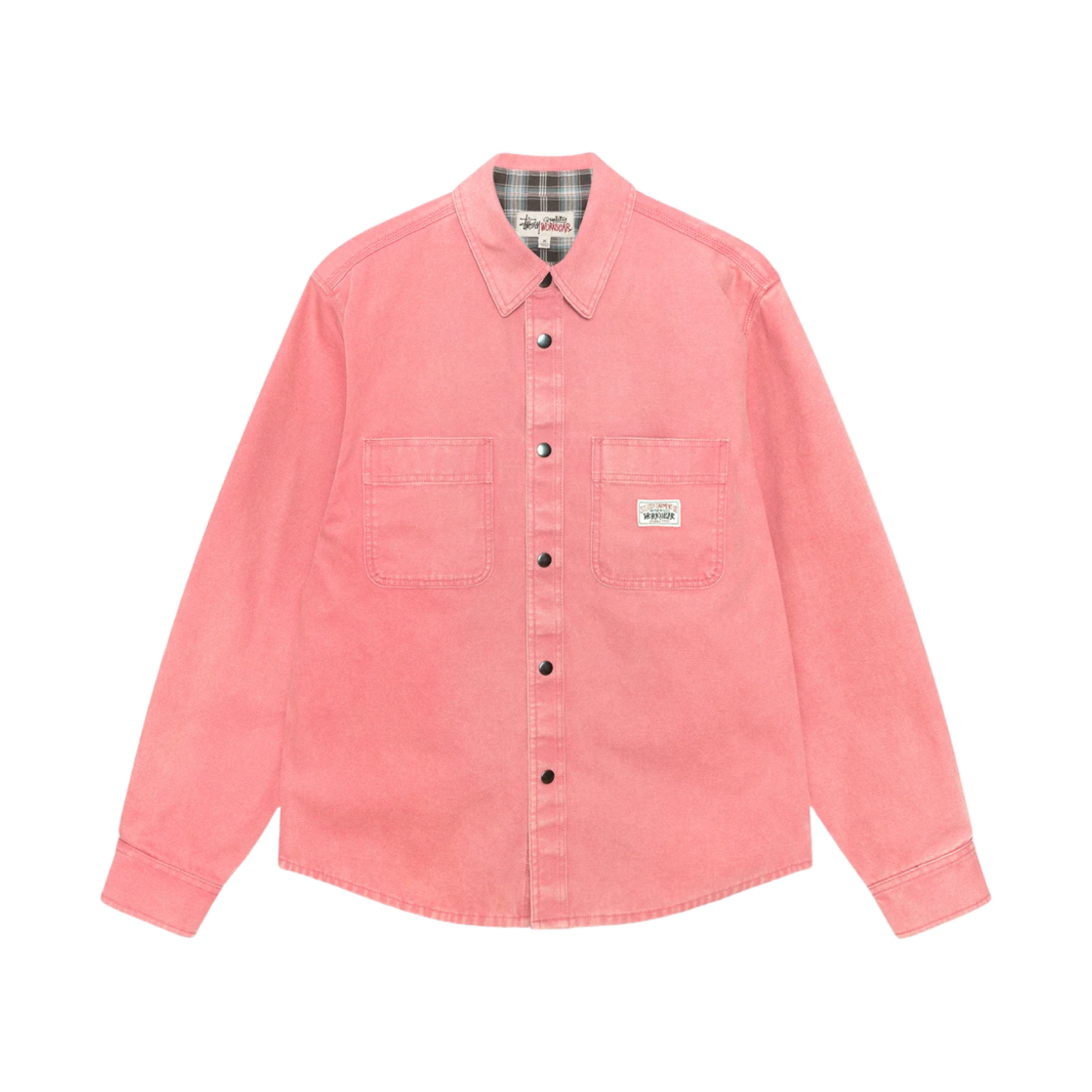 스투시 헤비 워시드 캔버스 셔츠 베리(Stussy Heavy Washed Canvas Shirt Berry) - 1