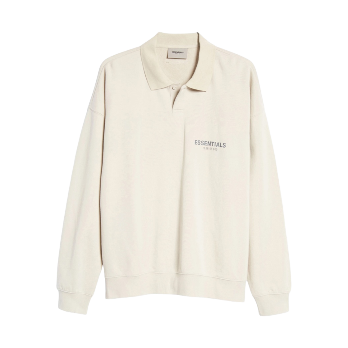 에센셜 롱슬리브 프렌치 테리 폴로 오트 - 노드스트롬 한정(Essentials Long Sleeve French Terry Polo Oat - Nordstrom Exclusive) - 1