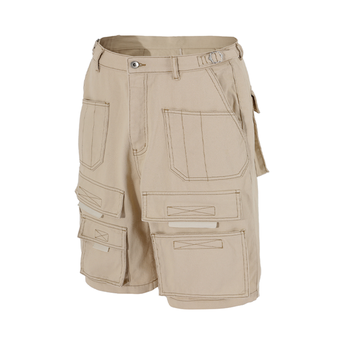 RR4SULP09BE ROARINGRAD Cargo Bermuda Denim Shorts Beige