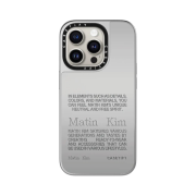 Casetify x Matin Kim iPhone Letter Magsafe Mirror Case Silver
