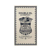 Double RL Shield Graphic Beach Towel Navy White