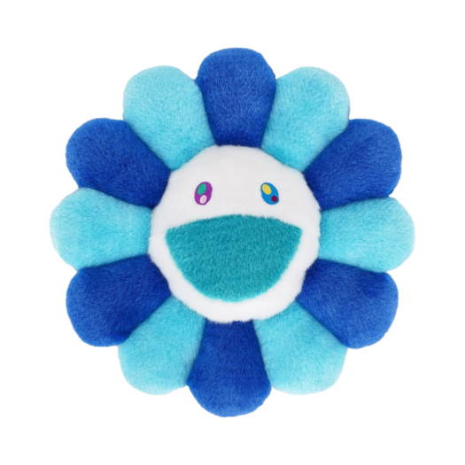 Kaikai Kiki Flower Cushion 30cm Turquoise Blue