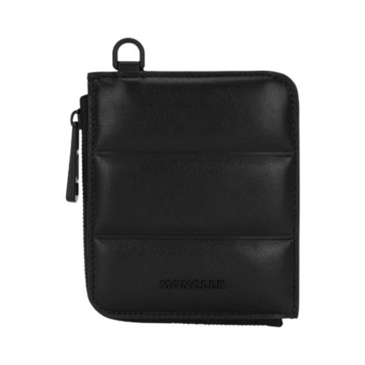 I1-09A-6C00003-M2743-999 Moncler Leather Wallet Black - 23SS