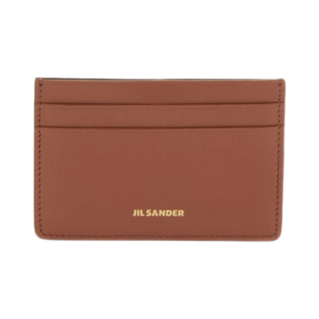 질 샌더 엠보스 로고 스무스 레더 카드 홀더 브라운(Jil Sander Embossed Logo Smooth Leather Credit Card Holder Brown)