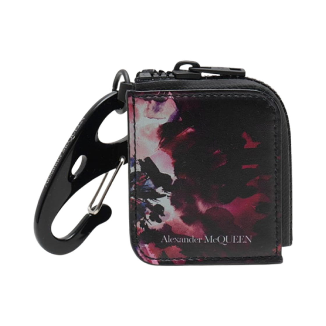 6016891SK1B1092 Alexander McQueen Logo Coin Wallet Black