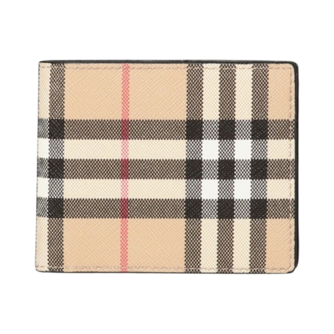 8049601 Burberry Vintage Check Bifold Wallet Archive Beige