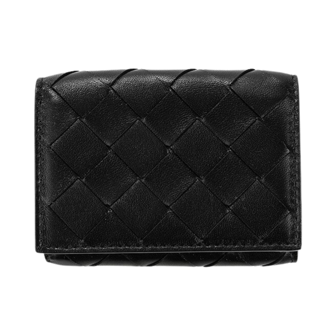 보테가 베네타 인트레치아토 폴더 반지갑 블랙