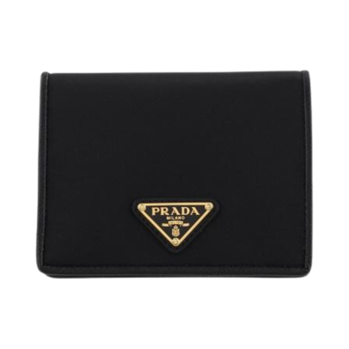 1MV204-2DMI-F0002 Prada Triangle Logo Wallet Black