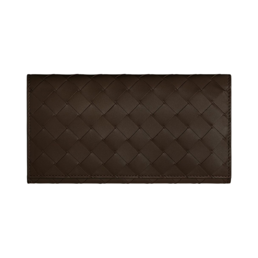 Bottega Veneta Long Wallet with Coin Purse Fondant