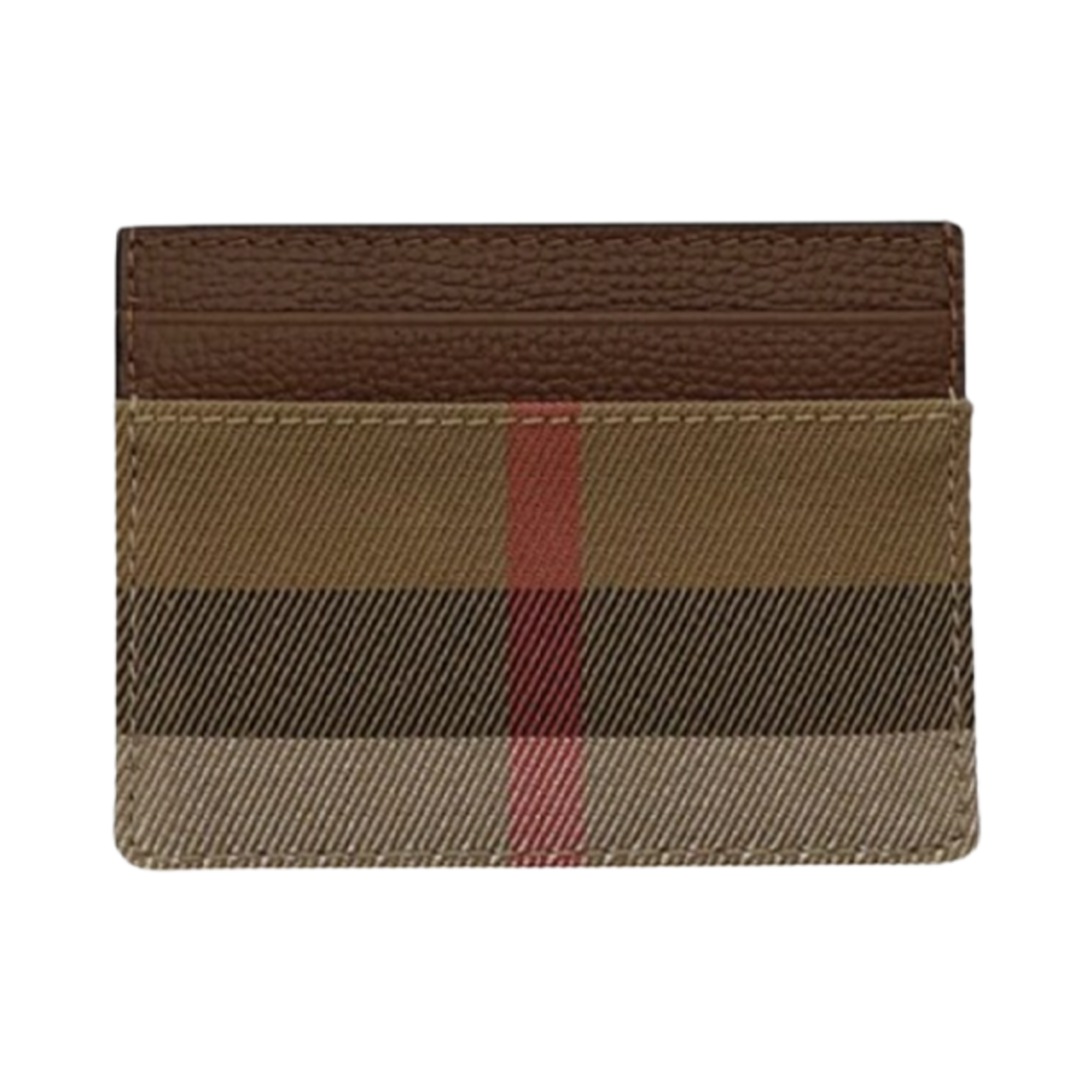 8073142 Burberry House Check Card Holder Brown