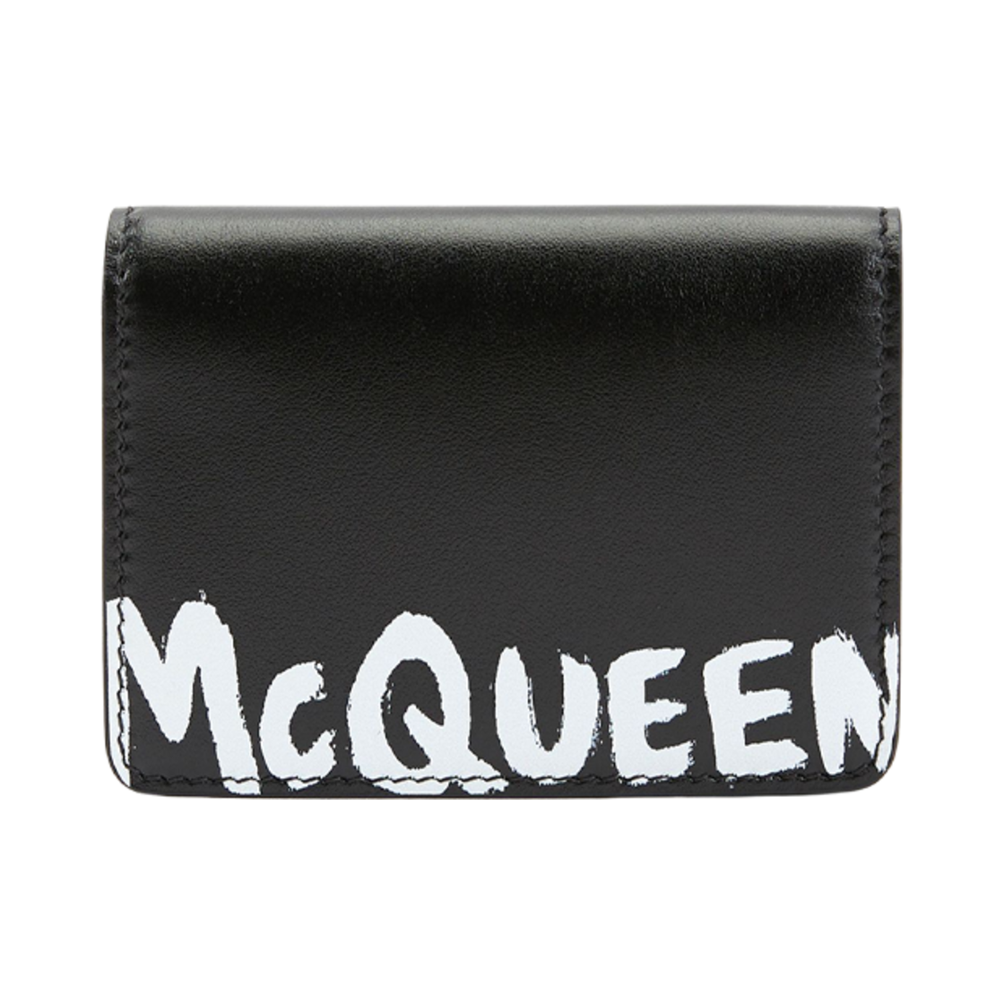 알렉산더 맥퀸 로고 그래피티 카드 홀더 블랙(Alexander McQueen Logo Graffiti Card Holder Black)