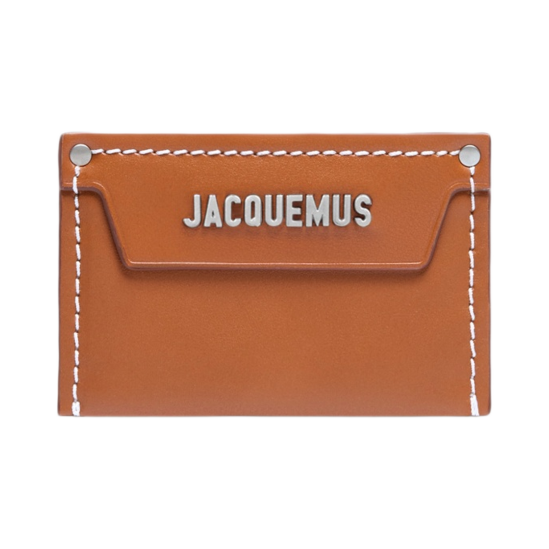 236SL107-3072-811 Jacquemus Le Porte Carte Meunier Rectangle Card Holder Light Brown