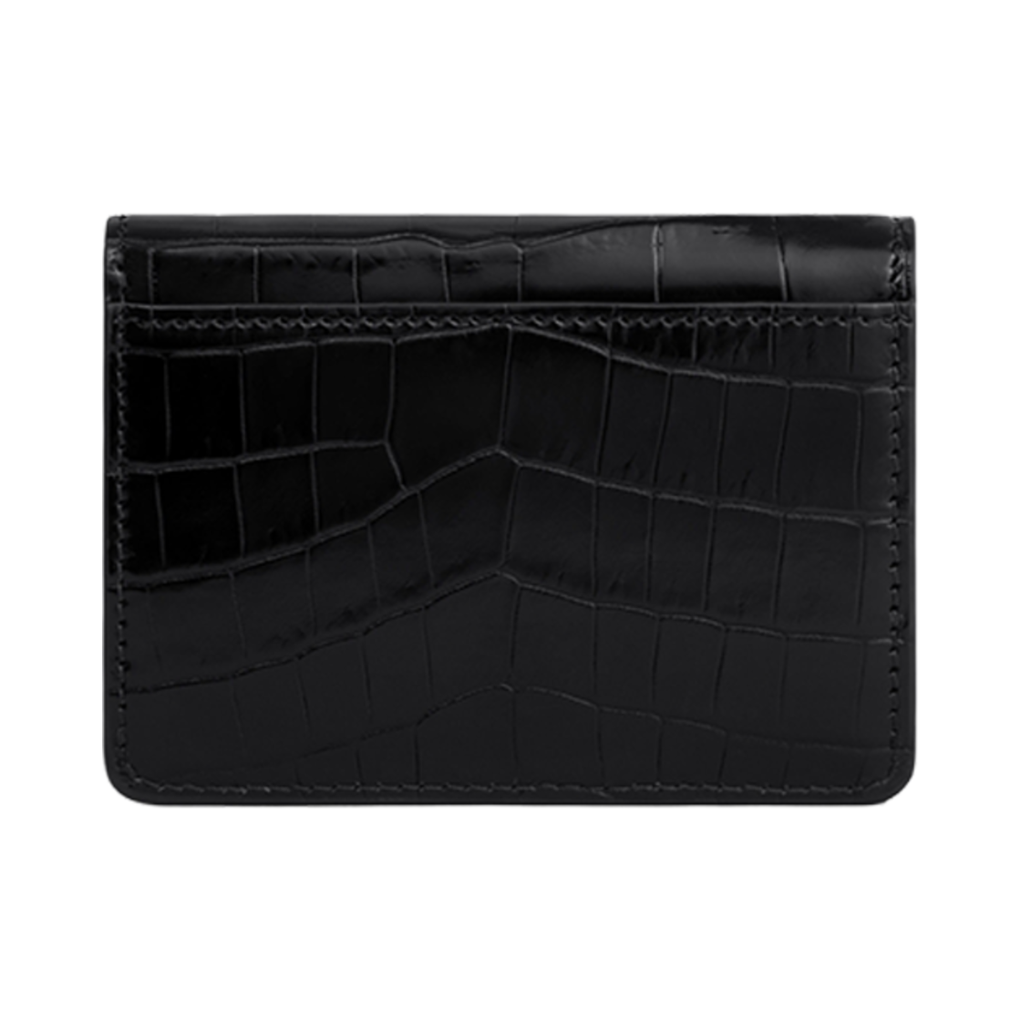 셀린느 카드 홀더 플랩 트리옹프 닐로티커스 크로커다일 블랙(Celine Card Holder with Flap Triomphe in Niloticus Crocodile Black) - 3