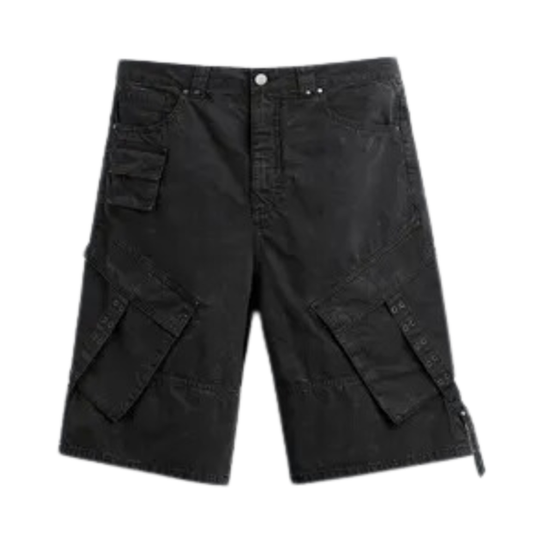 자라 벨트 카고 버뮤다 쇼츠 블랙(Zara Belt Cargo Bermuda Shorts Black) - 1