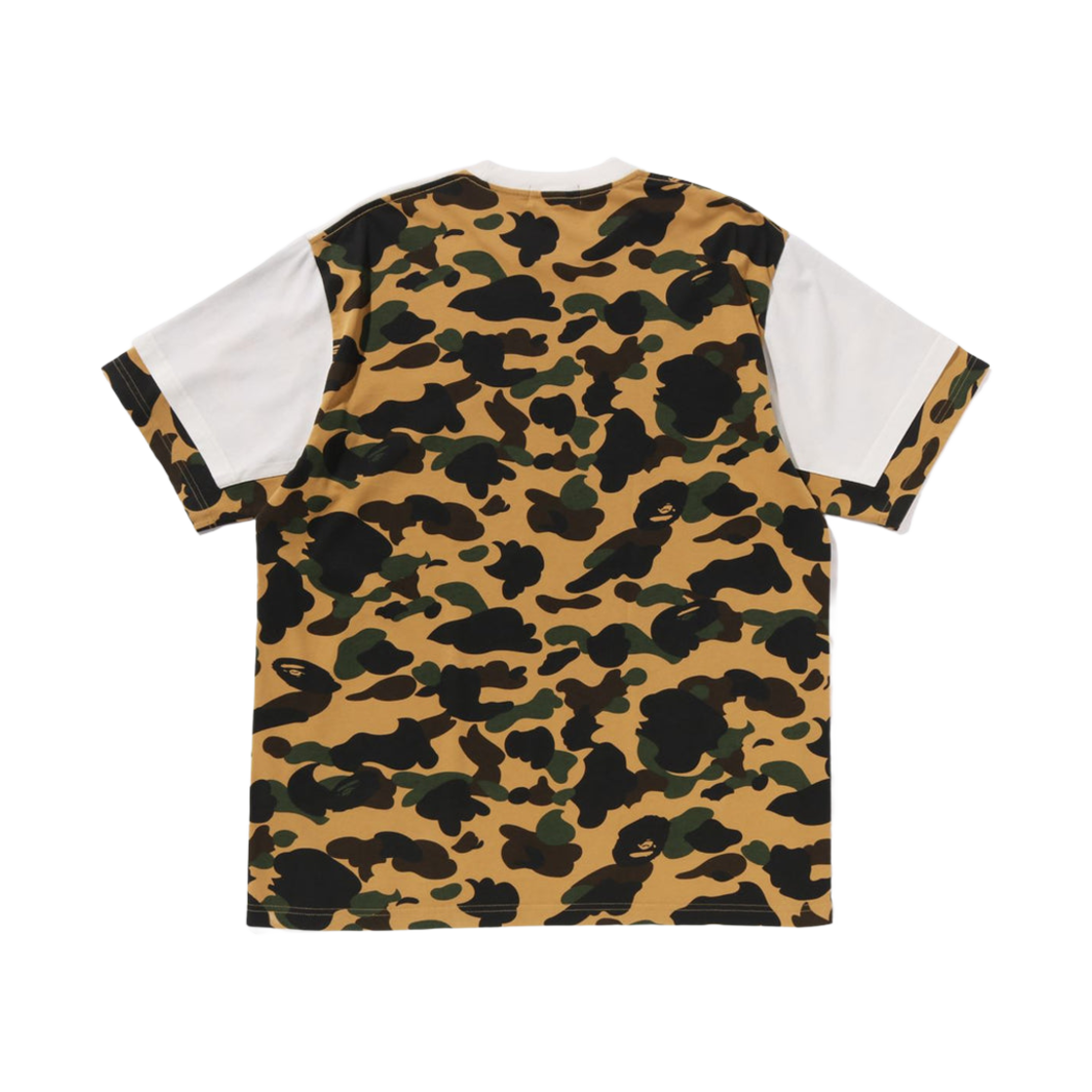 베이프 퍼스트 카모 헤비 워시드 블로킹 릴렉스드 핏 티셔츠 아이보리(BAPE 1st Camo Heavy Washed Blocking Relaxed Fit T-Shirt Ivory) - 2