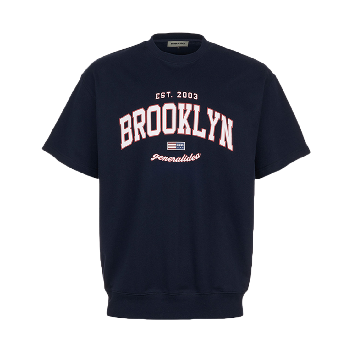 제너럴아이디어 유니섹스 브루클린 미니 쭈리 반팔 티셔츠 네이비