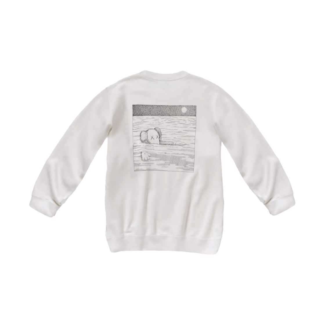 유니클로 UT x 카우스 롱슬리브 스웨트셔츠 오프 화이트 - JP