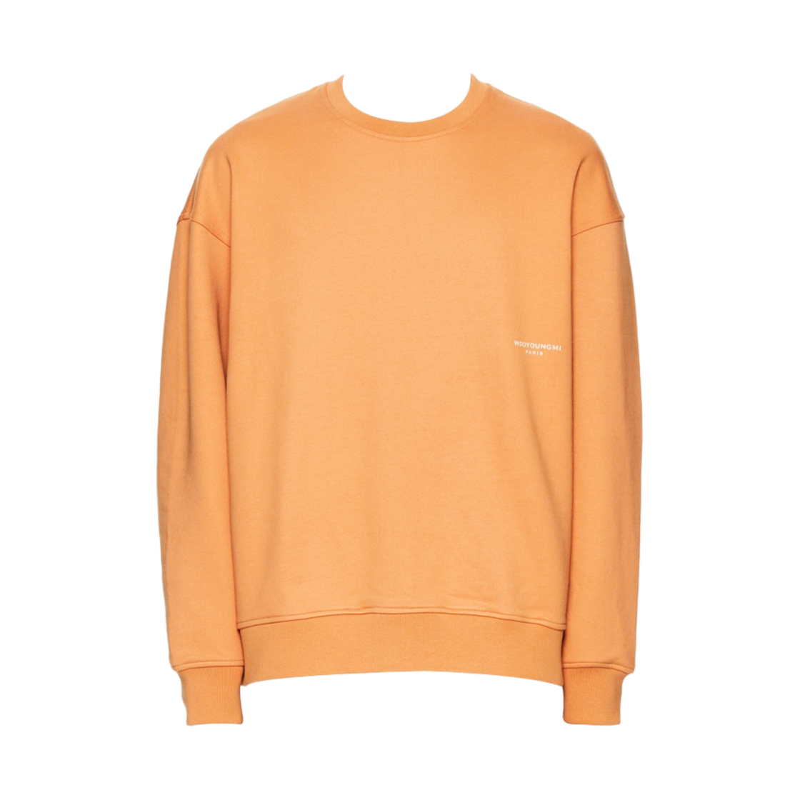 우영미 레더 패치 스웨트셔츠 살몬 - 23FW(Wooyoungmi Leather Patch Sweatshirt Salmon - 23FW) - 2